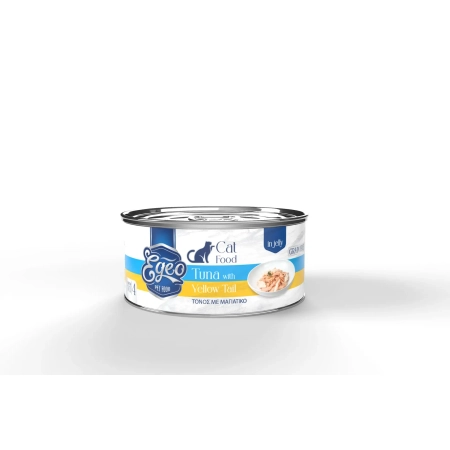 Egeo Cat Food Adult Wet Tuna with Yellow Tail in jelly 85g