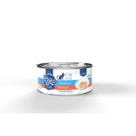 Egeo Cat Adult Wet Food Tuna with Shribs in jelly 85g