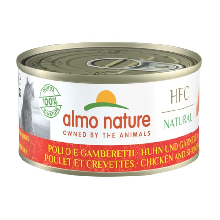 ALMO NATURE – HFC NAT. CHICKEN & SHRIMPS 150g