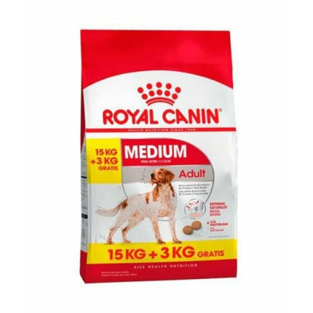 ROYAL CANIN MEDIUM ADULT 15+3KG FREE