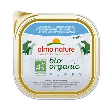 ALMO NATURE -PUP ORGANIC CHICKEN & MILK 300g