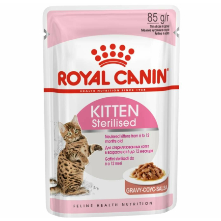 Royal Canin Kitten Sterilised In Gravy 85g