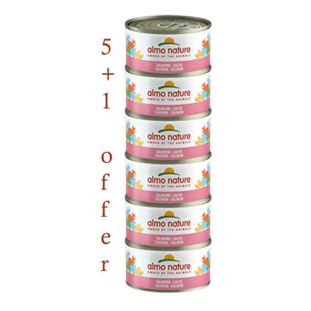 ALMO NATURE – HFC JELLY MEGA SALMON 6X70g