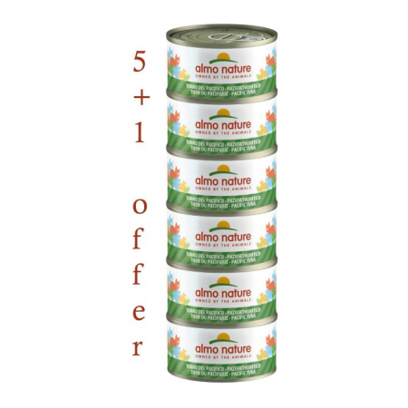 ALMO NATURE – HFC NATURAL MEGA PACIFIC OCEAN TUNA 6X70g 5+1FREE