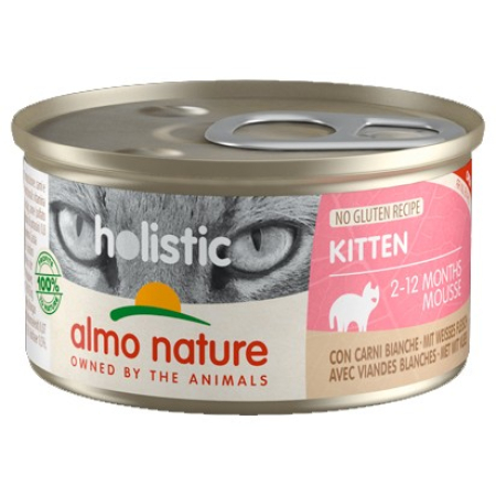 ALMO NATURE – HOL. MOUSSE WHITE MEAT FOR KITTEN 85g