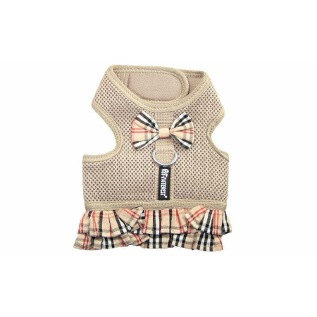 Plaid Mesh Harness with Skirt