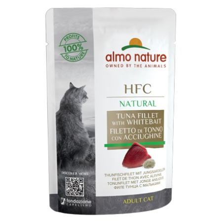 ALMO NATURE – NATURAL TUNA FILLET & WHITEBAIT 55g