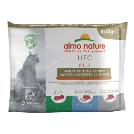 ALMO NATURE – HFC JELLY TUNA MULTI 6X55g