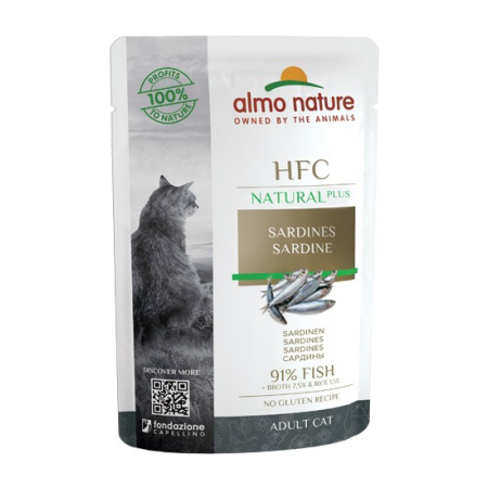 ALMO NATURE – HFC NAT. PLUS SARDINES 55g