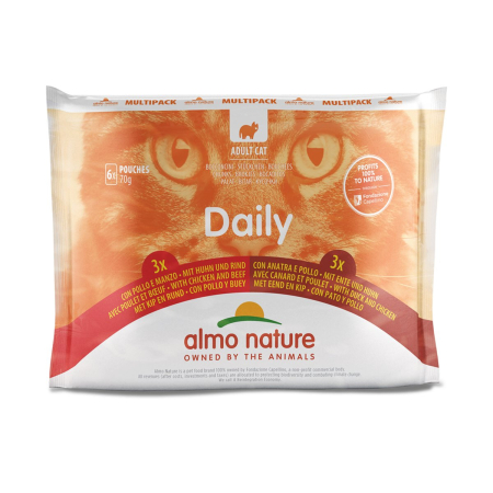 ALMO NATURE – CHIC & B EEF/CHIC & DUCK 6X70g