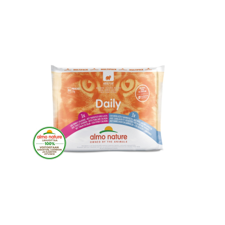 ALMO NATURE – TUNA & SALM/COD & 2 SHRIM 6X70g