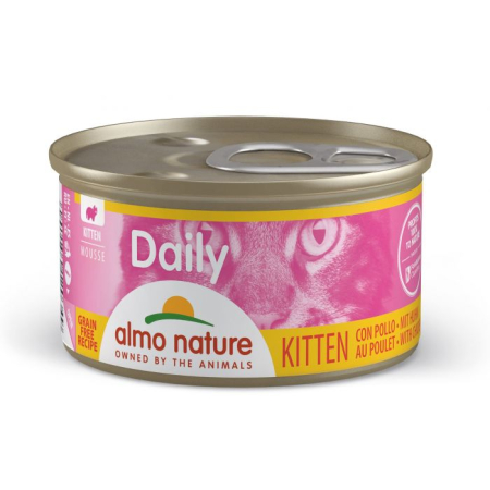ALMO NATURE – KITTEN DAILY CHUNKS CHICKEN 85g