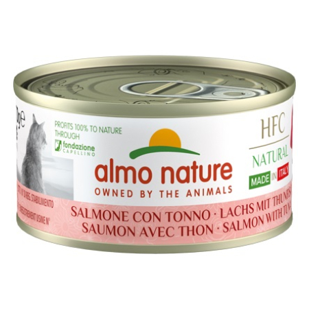 ALMO NATURE – HFC SALMON & TUNA 70g