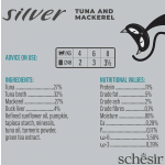 SCHESIR SILVER SENIOR CAT, TUNA AND MACKEREL IN BROTH 70G IN CAN - Image 2