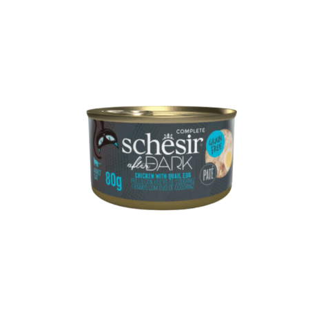 SCHESIR AFTER DARK CHICKEN WITH QUAIL EGG IN PATÉ IN CAN 80G