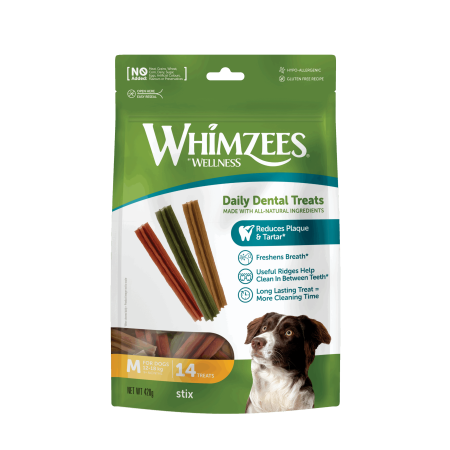 Whimzees Stix Medium (14pcs/420g)