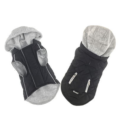 Sportive Jacket with Hood Black