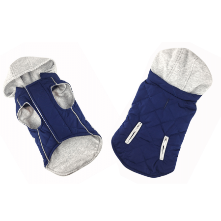 Sportive Jacket with Hood Blue