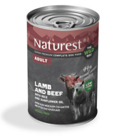Naturest Adult Lamb & Beef With Rice & Sun Oil 400g