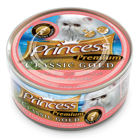 Princess Premium Classic Gold Chicken & Tuna with Rice & Salmon Flakes / Joint Support