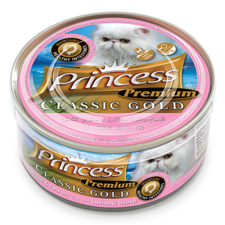Princess Premium Classic Gold Chicken & Tuna with Rice and Vannamei Shrimp/ Intestinal Health