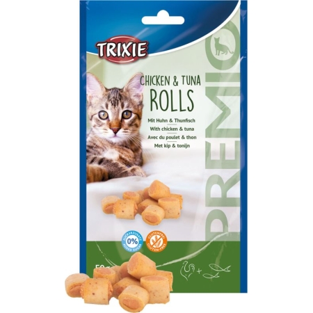 TRIXIE CHICKEN & TUNA ROLLS 50G