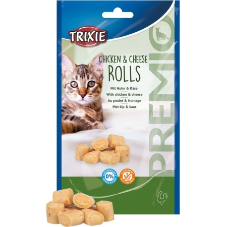 TRIXIE CHICKEN & CHEESE ROLL 50G