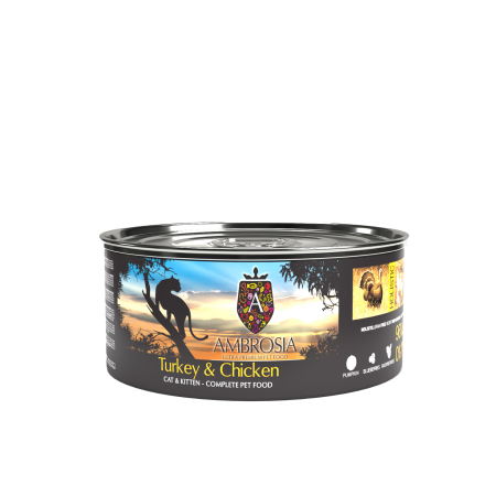 Ambrosia Turkey & Chicken Kitten & Cat 150g