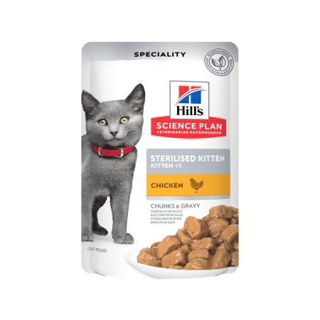 Hills Science Plan Kitten Sterilised Chicken Pouch 85g