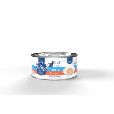Egeo Cat Adult Wet Food Tuna with Shribs in jelly