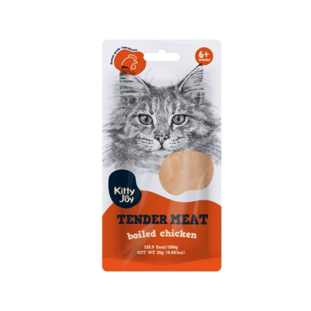 Kitty Joy Tender meat,  Boiled Chicken Kitty Joy 25g