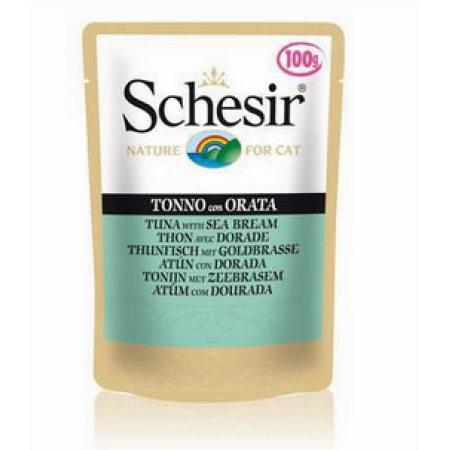 Schesir Tuna With Seabream pouch 100g