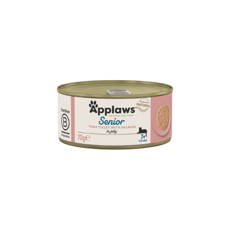 Applaws Natural Wet Cat Food / Senior Tuna Fillet with Salmon in Jelly