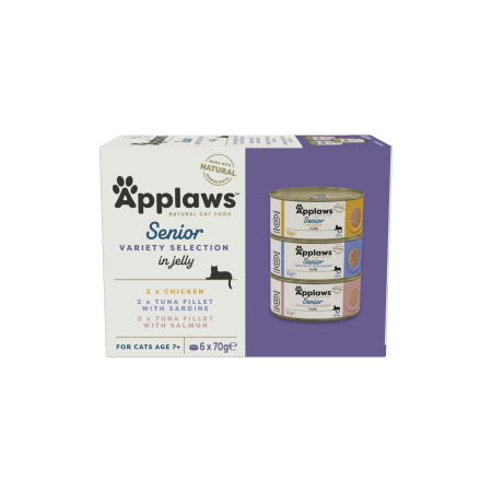 Applaws  Natural Wet Cat Food / Senior Variety Selection in Jelly Multipack 6 x 70g