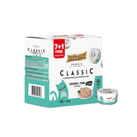 Princess Classic – Chicken & Tuna with Rice 7+1