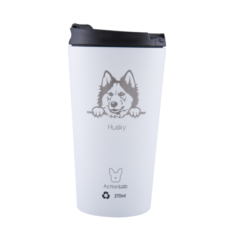 HUSKY COFFEE THERMOS 370ML WHITE