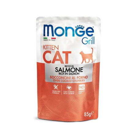 MONGE GRILL KITTEN WET SALMON