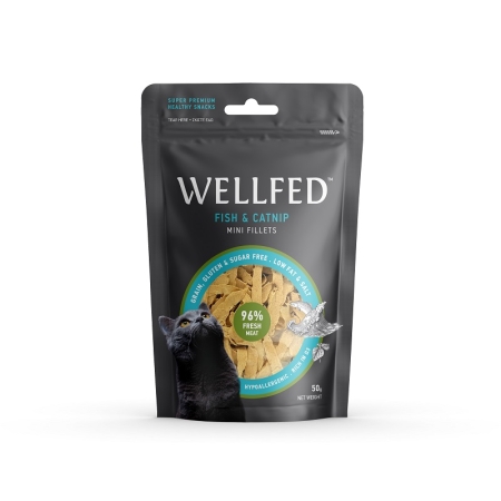 Wellfed Mini Fillets Fish w Catnip 50gr