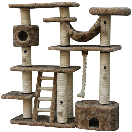 SCRATCHING TREE COMFORTPLUS PALACE BROWN