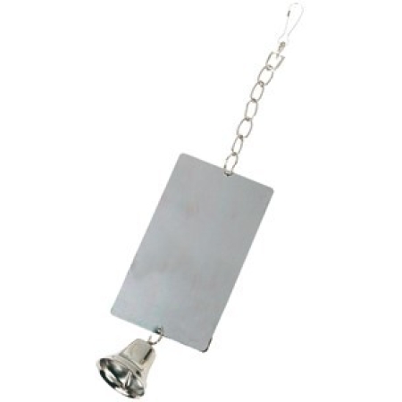 TOY FOR PARROT MIRROR STRAIGHT + BELL XL