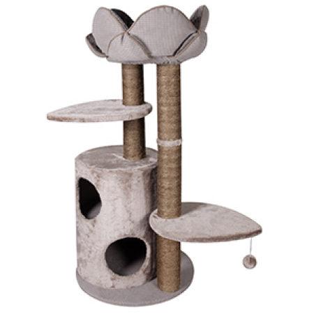 CAT SCRATCH TREE+BASKET LOTUS