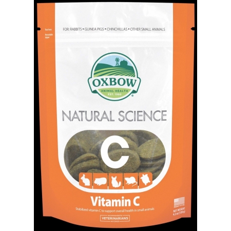 Oxbow Natural Science Vitamin C For Small Animals – 60 Hay Tablets