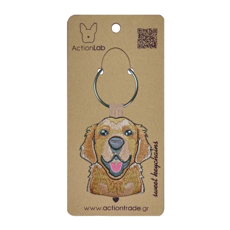 Golden Retriever Keyring