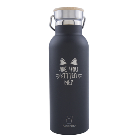 ARE YOU KITTEN ME BABOO BOTTLE 500ML BLACK