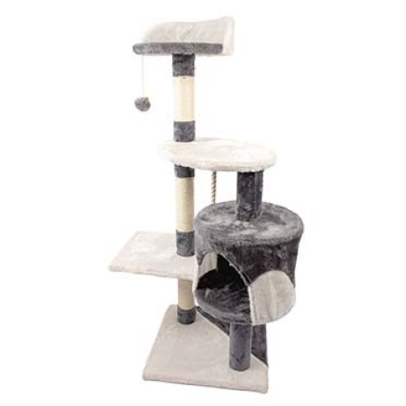 Scratching post balu Grey/white 40x40x112cm