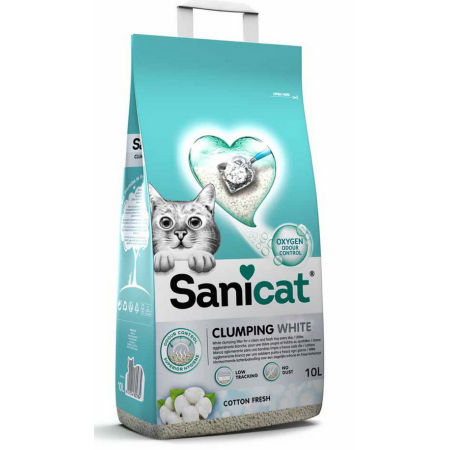 Sanicat Clumping White Cotton Fresh Cat Litter