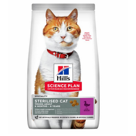 Hills Science Plan Feline Young Adult Sterilised Duck