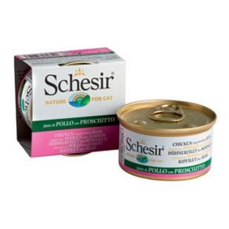 Wet cat food – Chicken with ham 85g can