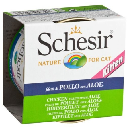 Schesir Chicken Fillets With Aloe In Gelatin For Kittens