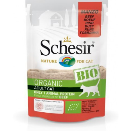 Scehsir Cat Pouch Bio- Beef